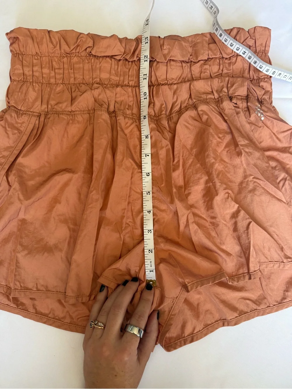 Free People Movement The Way Home Shorts in Rust Orange Size Large - Picture 10 of 11